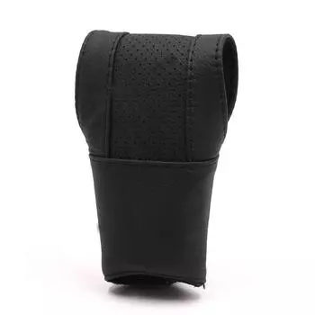 uxcell Shift Knob Car Hoop Loop Zipper Gear Protection Cover, Black, чёрный