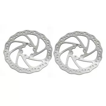 uxcell Stainless Steel Mountain Bike MTB Bicycle Disc Brake Rotor 160mm Diameter Pack of 2