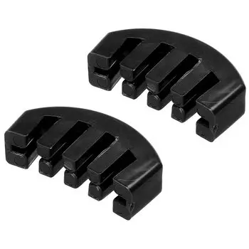 uxcell Violin Silence Rubber Violin Practice Mute Violin Mute Black Fiddle Violin Volume Adjustment 2 Pieces 4/4