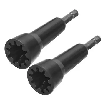 uxcell Wire Connector Driver Wire Twist Spinner Инструмент для скручивания проводов для дрели и драйвера для подключения проводов с набором патронов 1/4 (Черный 2)