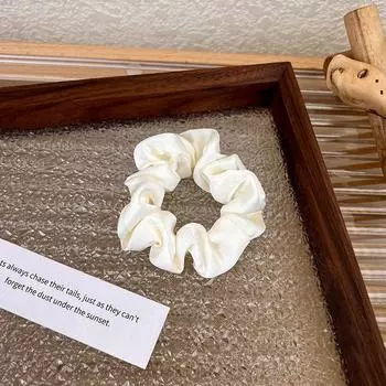 UXSL Высококачественная однотонная шелковистая атласная большая резинка для волос, повязка на голову, женские элегантные резинки для волос, держатель для хвостика, резинка для волос, резинка