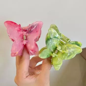 Уксусная кислота ретро заколка для волос краб красочный сладкий акула заколка ацетат бабочка волос коготь вечеринка style7