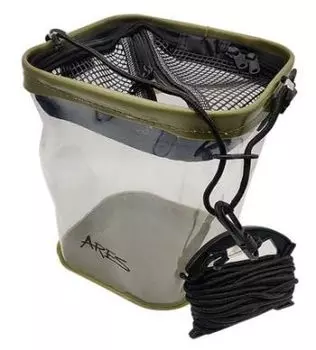 Uzaki Nisshin Ares Mesh Прозрачный Ведро Хаки 21см хаки