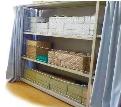 Uzawa Net Shelf Fall Prevention Net for Shelves Fall Prevention Earthquake Prevention Net Fall Prevention Black Net 400 x 1700 mm Net 600 x 1800 mm чёрный