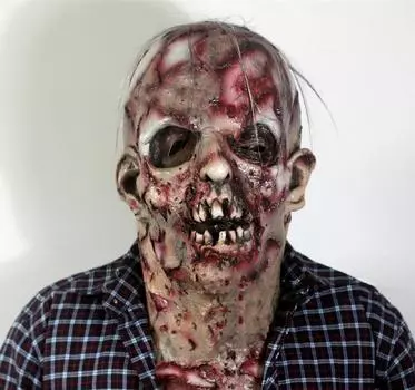 Ужас биохимический монстр зомби страшная сложная латексная маска One Size темно-красного
