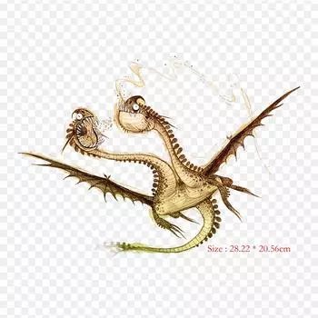 Ужасная книга драконов на молнии, дракон икота, утюг на теплопередаче, печать, виниловые нашивки, наклейки для одежды, аппликации «сделай сам», моющиеся нашивки