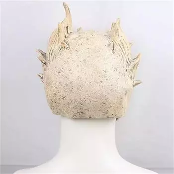 Ужасная реалистичная полнолицевая маска-череп, прочная латексная маска-скелет демона, унисекс, жуткий старый шлем воина с костями