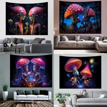 Ужасное инопланетное существо Гобелен Спальня Гостиная Гобелен Домашнее настенное украшение Гобелен 100x75cm