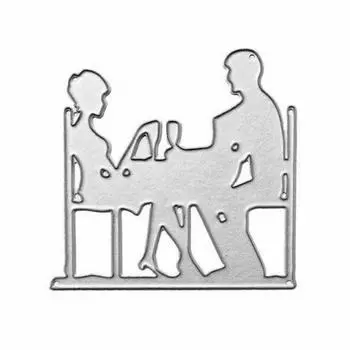 Ужин свидание любовник высечки металлический трафарет DIY Скрапбукинг альбом бумажная карта тиснение ремесло высечки люди