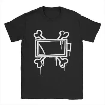 Uzi Doorman Bone Batttery T-Shirts Men Fashion Cotton Tee Shirt Round Collar Short Sleeve T Shirts Party Clothing S чёрный
