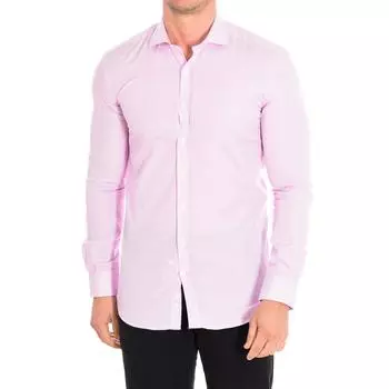 Узкая рубашка с длинным рукавом JUNO6-SLIM для мужчин 38 розовый