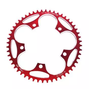 Узкая широкая CNC 50T 52T 54T 56T 58T 60T Climbing Power Crankset 130BCD Chainstar Plate Chainwheel black-50T