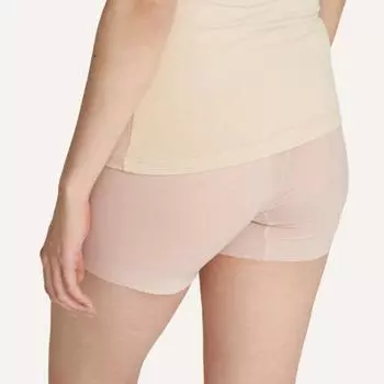 Узкие бесшовные боксерские шорты с воздушным охлаждением (Кожа, черная) Black ML