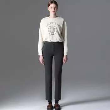 Узкие брюки Shs Miss Solid Button Carmel (CA)/55