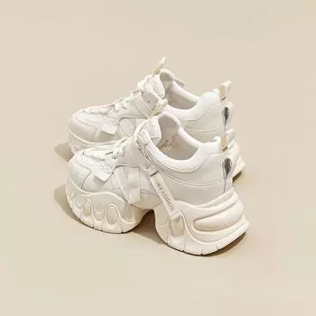 Узкие дышащие кроссовки Cunky с тонкой талией, женские, осенние, новые, маленькие, с толстой подошвой, увеличивающие рост, дикие, повседневные кроссовки 35