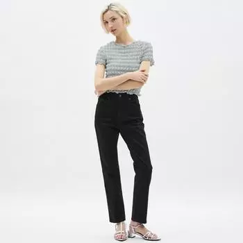 Узкие джинсы GU by Uniqlo со средней посадкой+E 63 BLUE/XS