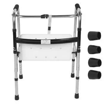Узкие ходунки, регулируемые, 6 передач, складные ходунки из нержавеющей стали для пожилых людей, для больничной семьи