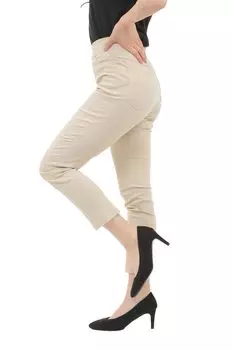 Узкие Красивые Длинные [onion cross] Брюки, Леггинсы, Ноги, Стрейч, Повседневные, Женские (L, бежевый) бежевый