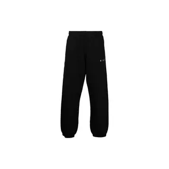 Узкие спортивные штаны Off-White с напылением Caravaggio, черные/белые мужские брюки OMCH029S21FLE0041001 L