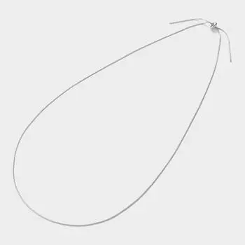 Узкое ожерелье Gu By Uniqlo Slide Chain 85 SILVER/ONE SIZE