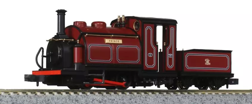 Узкоколейная железная дорога KATO Small England Prince Red, модель паровоза KATO/PECO (ОО-9) 51-201Б красный