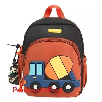 Узор Детский рюкзак-машинка Легкий Защита позвоночника Рюкзак для детского сада