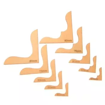 Узор для кожаных изделий, квадратный цветок, украшение, акриловые детали, кожаные изделия, инструменты ручной работы, виды кошелька с квадратными цветами x 5 [Island Puppy] (2