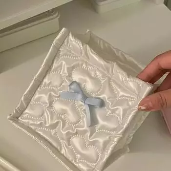Узор Сердце Ящик Для Хранения Белый Мягкий ПУ Корзина Для Хранения Ручной Работы Домашний Органайзер Минималистский INS Украшения Аксессуары Тисненый розовый
