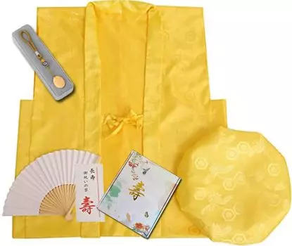 Узор журавля и черепахи 60-й день рождения Древность долголетие празднование закладка веер чанчанко набор чанчанко дерево Ёнэджу [HOHO AYUMU] празднование,