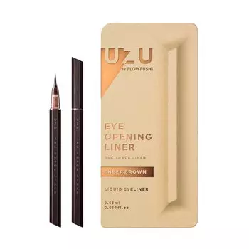 UZU BY FLOWFUSHI Limited Edition Shade Liner Liquid Shadow Double Removes with Warm 38 [Sheer Brown] Eyeliner, Liner, Liner, Water, Alcohol-Free,
