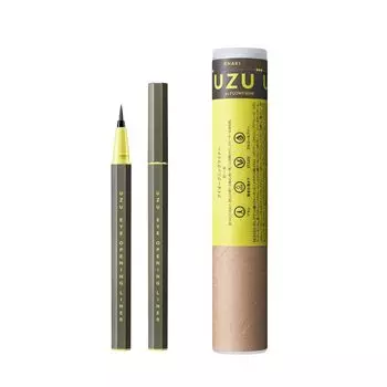 UZU Eye Opening Liner Liquid Eyeliner Hot Water Off Alcohol Free Dye Free Hypoallergenic [Khaki]