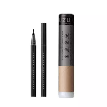 UZU Eye Opening Liner Liquid Eyeliner Hot Water Off Alcohol Free Dye Free Hypoallergenic [Black/Bamboo Charcoal/Hemp Charcoal]