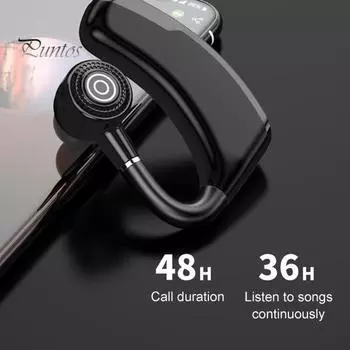 V10P Бизнес-наушники Bluetooth-совместимые V5.2 Беспроводная гарнитура с сенсорным управлением и громкой связью чёрный