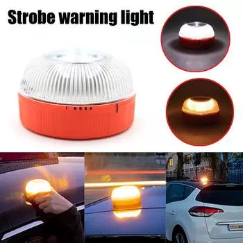 V16 Одобрен DGT Автомобильный светодиодный аварийный маяк Перезаряжаемый магнитный индукционный стробоскоп