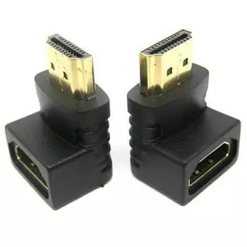 V1.4 HDMI 90-градусный прямоугольный переходник между мужчинами и женщинами для 1080P 3D-телевизора с ЖК-телевизором HDTV