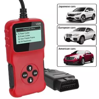 V309 OBD2 считыватель кодов OBD 2 сканер OBDII Plug and Play цифровой дисплей автомобильный диагностический инструмент автомобильные аксессуары ELM 327