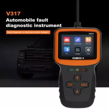 V317 автомобильный полный OBD2 диагностический инструмент автомобильный профессиональный сканер кодов проверка двигателя бесплатное обновление pk ELM317