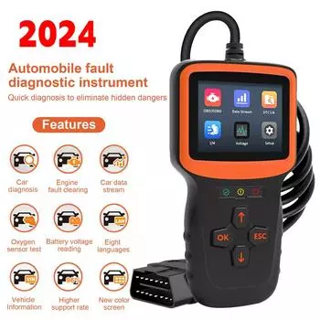 V317 цветной экран OBD2 диагностический инструмент автомобильный сканер машина автомобильный считыватель кодов проверка неисправностей двигателя чёрный