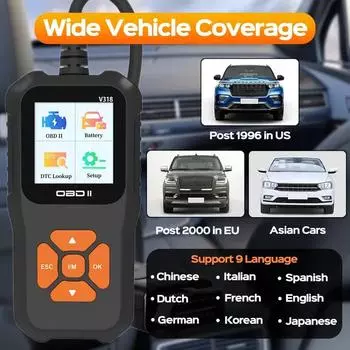 V318 OBD2 автоматический сканер для очистки кода неисправности автомобиля профессиональный сканер для диагностики системы двигателя автомобиля V318