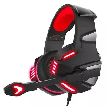 V3 3,5 мм проводная игровая гарнитура с шумоподавлением киберспортивные наушники-вкладыши 50 мм динамические чёрный/синий