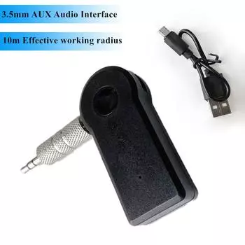 V5.0 AUX аудио интерфейс 3,5 мм MP3 совместимый приемник музыки новый автомобильный комплект беспроводные колонки громкой связи адаптер для наушников