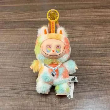 V5.0 Плюшевая игрушка Лабубу Брелок Аксессуары для сумки Украшение для автомобильного кондиционера Модная фигурка Подарок Коллекционный предмет для девочек