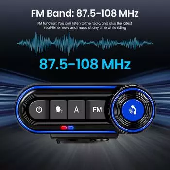 V5.3 Мотоциклетный шлем Bluetooth гарнитура FM радио стерео наушники водонепроницаемые наушники Handsfree голосовое управление шумоподавление