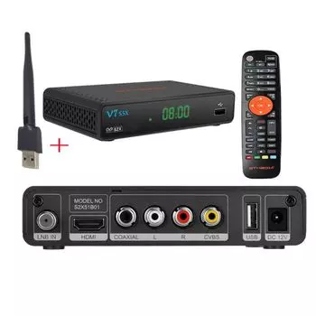 V7 S2X HD+WiFi PowerVu Biss Cccamd Freesat V7S EU Plug
