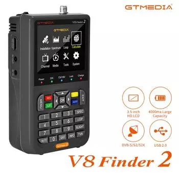V8 Finder2-метровый спутниковый искатель сигнала Dvb-s2x/s2/s Wi-Fi 2,4g цифровой 1080p HD Star Finder AU Plug