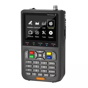 V8 Finder2 спутниковый искатель сигнала измеритель 3.5 HD LCD экран 4000mAh перезаряжаемый для DVB-S/S2 MPEG-2/4 H.264 8 бит ресивер