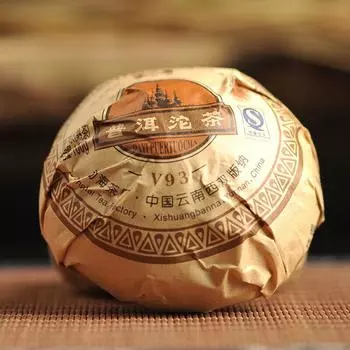 Чай Юньнань Мэнхай Дайи V93 Туоча TAETEA Спелый пуэр Пуэр Туо Ча 100g/3.52oz