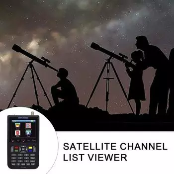 V9 Star Finder DVB-S/S2 Поддержка цифрового спутникового поиска H.265 с обнаружением сигнала в реальном времени для наружного использования чёрный