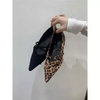 В 2024 году новые модели в основном будут продвигать корейскую версию темперамента универсального модного взрыва осенней новой женской обуви одиночные туфли 35 чёрный