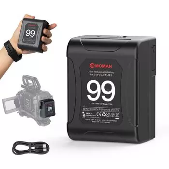 V allowed Double BMPCC PD 65W Output terminal Weight 530g For photography smartphones mount, carry-on 6875mAh(99Wh/14.4V) D-tap/USB-C 4k/6K cameras,